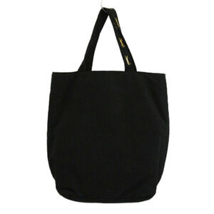 Saint Laurent Yves PARFUMS Tote Bag Canvas Embroidery Black XZ